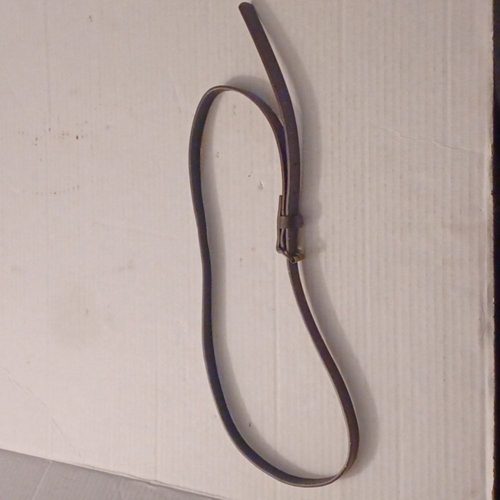 $4 Add-on Thin Brown Leather-Like Belt